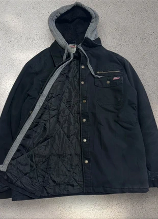 Casaco Dickies Hooded Shirt Jacket Vintage - Tamanho L - Forro Sherpa & Estilo Workwear, marca: Dickies, estado: Muito bom, tamanho: L, €34.90, €37.35 inclui Proteção do Comprador