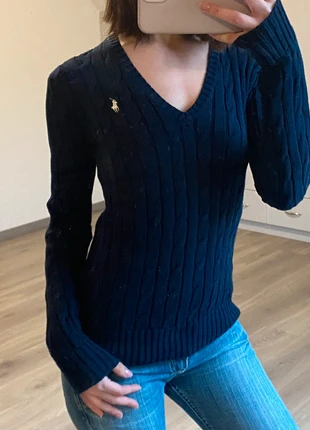 Sweat Ralph Lauren torsade col v, marque: Ralph Lauren, état: Neuf sans étiquette, taille: XS / 34 / 6, 59,00 €, 62,65 € Protection acheteurs incluse