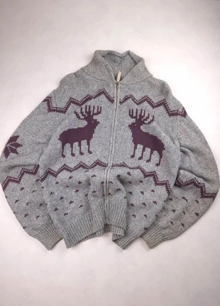 Walton Soft Tradition – Gilet Nordique Laine XL – Motif Renne Gris Bordeaux Zip
Vintage, marca: Vintage Dressing, estado: Bom, tamanho: XL, €22.00, €23.80 inclui Proteção do Comprador