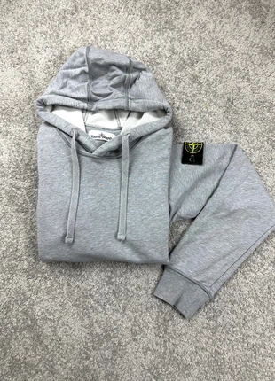 Hoodie / pull / sweat / Stone Island homme streetwear premium logo patch coton épais gris -M, brand: Coton, condition: New without tags, size: M / 38 / 10, €110.00, €116.20 includes Buyer Protection