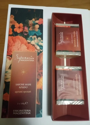 Confezione con 2 saponi mani solidi con agrumi speziati, marque: Saponeria Magentina, état: Neuf avec étiquette, 9,00 €, 10,15 € Protection acheteurs incluse