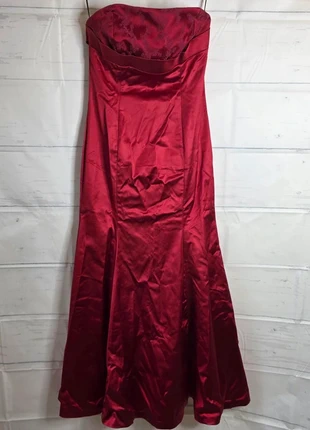 Coast Strapless Satin Evening Gown uk14 Deep Red – BNWT – Vintage – Black Tie, brand: Coast, condition: New with tags, size: M / UK 12-14, £45.00, £47.95 includes Buyer Protection