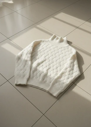 Pull crème torsadé col montant, marca: Atelier Nevea, estado: Muy bueno, tamaño: M / 38 / 10, 49,99 €, 53,19 € Protección al comprador incluida