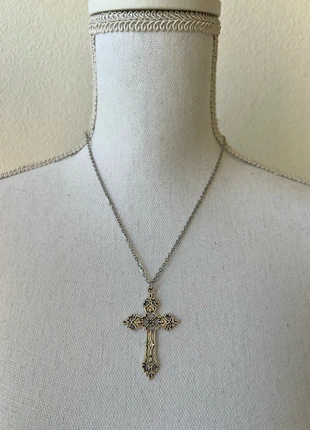 Vintage necklace cross, marque: Vintage Dressing, état: Très bon état, 7,50 €, 8,58 € Protection acheteurs (Pro) incluse