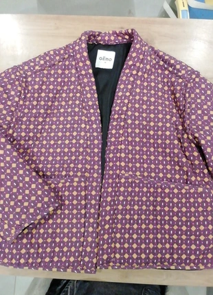 Veste matelassée en viscose imprimée, marke: Gémo, zustand: Sehr gut, größe: M / 38 / 10, 6,00 €, 7,00 € inklusive Vinted-Käuferschutz