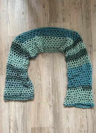 Selbstgemachter gehäkelter Bolero | Waldgrün Verlauf | Handmade | Größe XS–L, brand: Handarbeit, condizioni: Ottime, taglia: S / IT 40 / EU 36, €6.00, €7.00 include la Protezione acquisti