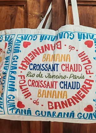 Totebag Sézane x Farm Rio, brand: Sézane, condition: New with tags, €45.00, €47.95 includes Buyer Protection