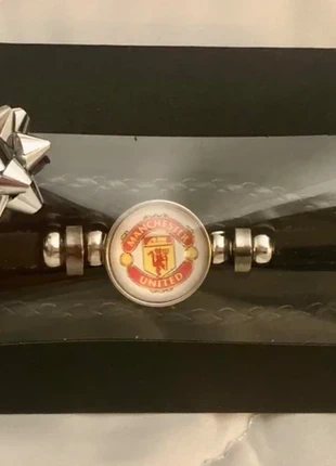 Manchester United leather bracelet stocking filler, brand: Manchester United, condition: New without tags, £5.50, £6.48 includes Buyer Protection