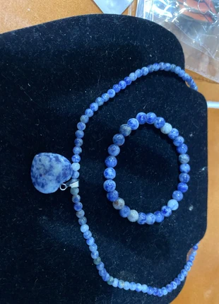 Blue labradorite heart necklace and bracelet, boho, healing, brand: Boho Chic, condition: New without tags, £5.50, £6.48 includes Buyer Protection