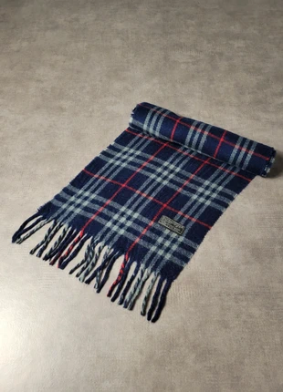 Écharpe Burberry London bleue marine à cadrillage en laine - #E021, brand: Burberry, condizioni: Ottime, €29.99, €32.19 include la Protezione acquisti