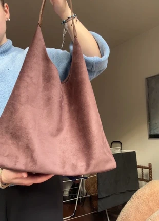 Slouchy Brown Suede Hobo Bag, marque: velora Amsterdam, état: Neuf sans étiquette, 28,00 €, 30,10 € Protection acheteurs incluse