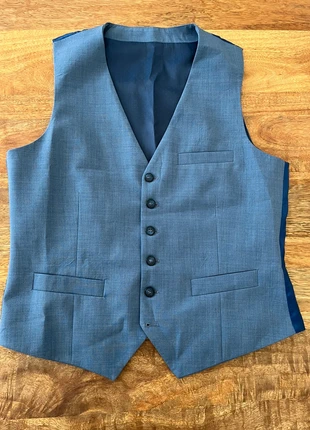 Gilet de costume bleu en laine Devred en bon état taille M, brand: Devred, condition: Very good, size: M, €25.00, €26.95 includes Buyer Protection