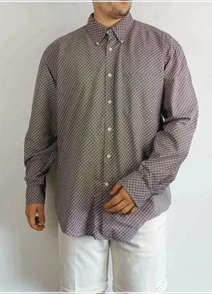 Chemise rayée tommy Hilfiger marron et blanc très bon état taille XXL homme, brand: Tommy Hilfiger, condizioni: Ottime, taglia: XXL, €9.00, €10.15 include la Protezione acquisti