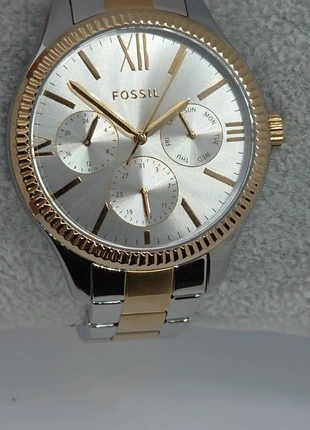 Montre fossil Bicolore argenté doré, marca: Fossil, estado: Muito bom, tamanho: 39–42 mm, €55.00, €58.45 inclui Proteção do Comprador Pro