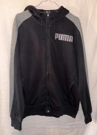 Veste à capuche Puma noire et grise - Taille M, marque: Vintage Dressing, état: Très bon état, taille: M, 16,00 €, 17,50 € Protection acheteurs incluse