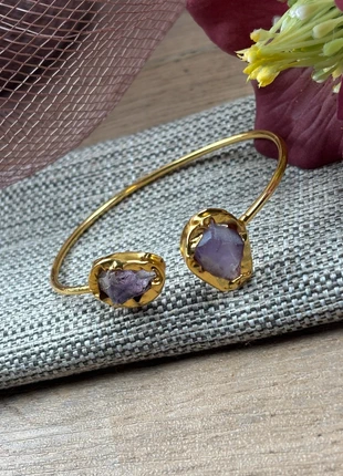 Superbe bracelet jonc améthyste brute! Belle trans parence., état: Très bon état, 16,00 €, 17,50 € Protection acheteurs (Pro) incluse