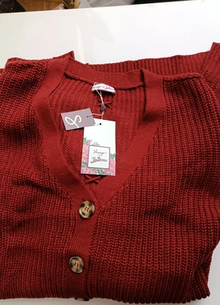 Cardigan long Sheego rustred rouille– Taille 50/52 FR (EU 48/50)Neuf avec étiquette, merk: sheego, staat: Nieuw met prijskaartje, maat: 6XL / 52 / 24, € 20,00, € 21,70 inclusief Kopersbescherming