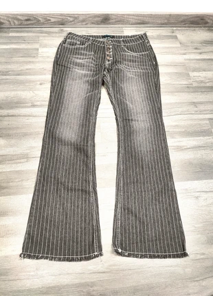 Jean flare à rayures verticales Midiross – taille 44, marque: midiross, état: Très bon état, taille: XXL / 44 / 16, 44,90 €, 47,85 € Protection acheteurs incluse