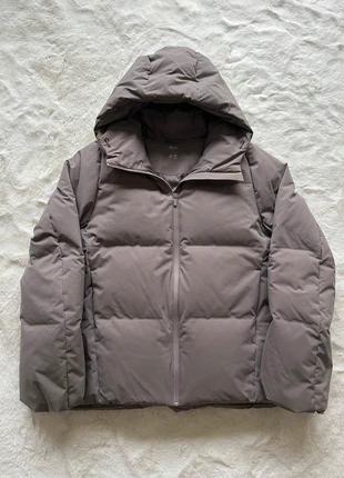 Doudoune Zip Puffer sans couture blocktech imperméable Marron clair/taupe Uniqlo homme M, merk: Uniqlo, staat: Heel goed, maat: M, € 110,00, € 116,20 inclusief Kopersbescherming