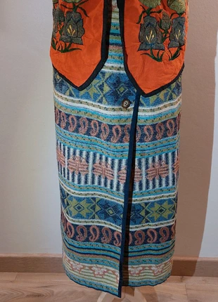 Jupe longue hiver Kenzo vintage, Style bohème ethnique.Taille 36.Tissage, papillons,Made in France, marke: Kenzo, zustand: Sehr gut, größe: S / 36 / 8, 104,00 €, 109,90 € inklusive Vinted-Käuferschutz