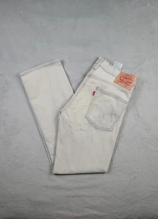 Jeans Levi's 513 Blanc W32L30 Taille 42 Coupe Droite Homme Coton Vintage Bon État #125, marke: Levi's, zustand: Gut, größe: W32 | DE 48, 14,99 €, 16,44 € beinhaltet Vinted-Käuferschutz Pro