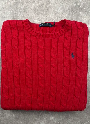 Pull Torsadé Ralph Lauren / Rouge / Taille S Femme / Authentique, marke: Ralph Lauren, zustand: Sehr gut, größe: S / 36 / 8, 65,00 €, 68,95 € inklusive Vinted-Käuferschutz