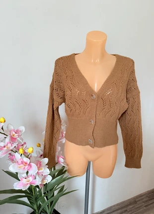 Gilet en maille marron avec boutons – Made in Italy – Taille M, merk: Made In Italy, staat: Heel goed, maat: M / 38 / 10, € 18,00, € 19,60 inclusief Kopersbescherming