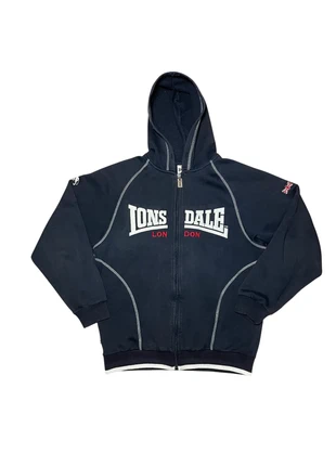 Gillet / Zip Lonsdale / Bleu marine / Taille 13 ans / Très bon état, merk: Lonsdale, staat: Heel goed, maat: 13 jaar / 158 cm, € 19,00, € 20,65 inclusief Kopersbescherming
