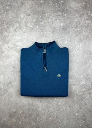 Pull Half-zip 1/4 Zip Sans Manches Lacoste Taille M Homme Bleu Logo Brodé #LA133, brand: Lacoste, condizioni: Ottime, taglia: M, €35.00, €37.45 include la Protezione acquisti Pro