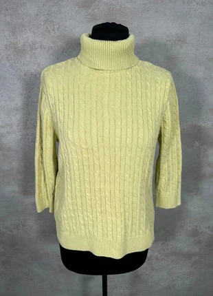 Pull Torsadé Vintage Cable Knit Hiver pira vert pistache clair col roulé torsadé maille taille M, brand: Vintage Dressing, condition: Very good, size: M / 38 / 10, €7.00, €8.05 includes Buyer Protection Pro
