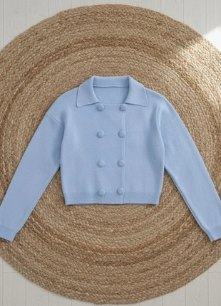 Cardigan court bleu ciel en maille, marca: Firferie, estado: Muito bom, tamanho: S / 36 / 8, €41.90, €44.70 inclui Proteção do Comprador