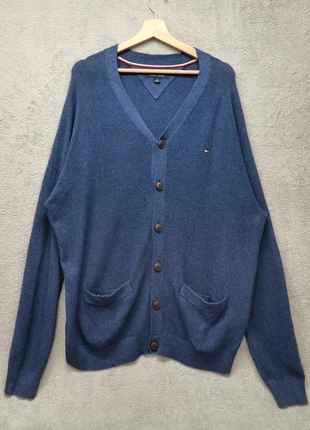 Tommy Hilfiger Blue V-Neck Cardigan 100% Cotton Knit Sweater Men’s XL, brand: Tommy Hilfiger, condition: Very good, size: XL, €28.00, €30.10 includes Buyer Protection