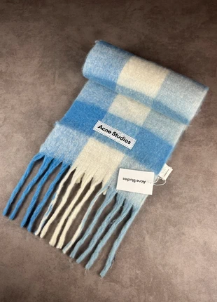 echarpe scarf châle acne studio bleu / blanc / cyan style streetwear luxe hiver, brand: Acne Studios, condition: New with tags, €120.00, €126.70 includes Buyer Protection