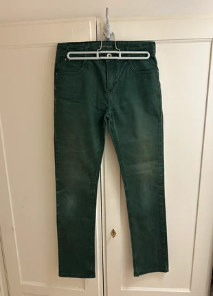 Pantalon vert Cyrillus coupe slim taille 14 ans, 162cm, merk: Cyrillus, staat: Goed, maat: 14 jaar / 164 cm, € 7,00, € 8,05 inclusief Kopersbescherming