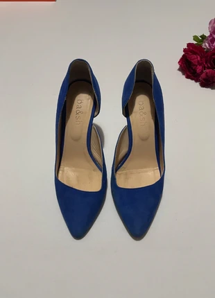 Escarpins en cuir véritable Ba&sh Bleu / Marine Taille 38 Femme, brand: Ba&sh, condizioni: Ottime, taglia: 38, €35.00, €37.45 include la Protezione acquisti