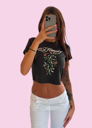 Ed Hardy 2000s Black Panther Rose Tee – Authentic, merk: Ed Hardy, staat: Heel goed, maat: L / 40 / 12, € 19,50, € 21,18 inclusief Kopersbescherming