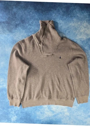 Pull Col Boutonné Ralph Lauren Gris Logo Bleu Marine 100% Coton Taille XL “683”, marca: Ralph Lauren, estado: Muito bom, tamanho: XL, €69.00, €73.15 inclui Proteção do Comprador Pro