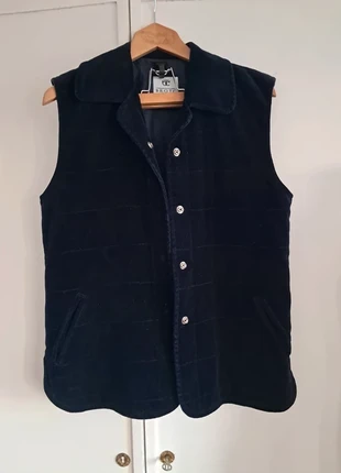 Gilet sans manches en velours bleu marine Broto comerma Taille 40, marca: Broto Comerma, estado: Novo sem etiquetas, tamanho: L / 40 / 12, €12.00, €13.30 inclui Proteção do Comprador