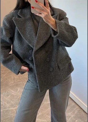 Blazer gris vintage femme bombers 2000’ rétro amples long, marque: Vintage Dressing, état: Très bon état, taille: S / 36 / 8, 50,00 €, 53,20 € Protection acheteurs incluse