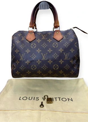 Louis Vuitton Speedy 25 sac a main vintage boston - dust bag / cadenas, merk: Louis Vuitton, staat: Heel goed, € 539,90, € 550,70 inclusief Kopersbescherming