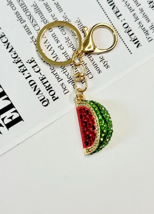 🍉 Porte-clé Pastèque | Palestine Diamanté / strass, merk: Fait Main, staat: Nieuw met prijskaartje, € 7,95, € 9,05 inclusief Kopersbescherming