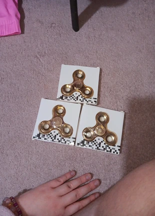 3 pack of gold fidget spinners, brand: fidget-spinners, condition: New with tags, size: Preemie, up to 44cm, £1.00, £1.38 includes Buyer Protection