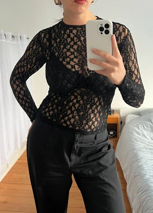 Top manches longues en résille transparent y2k, marke: Vintage Dressing, zustand: Sehr gut, größe: S / 36 / 8, 20,00 €, 21,70 € inklusive Vinted-Käuferschutz