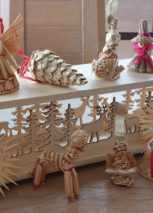 Déco de Noël en paille vintage, marque: Noël, état: Bon état, 12,00 €, 13,30 € Protection acheteurs incluse