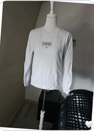 🤍 Sweat blanc Tommy Jeans – Femme Taille M – Excellent état 🤍, marke: Tommy Jeans, zustand: Sehr gut, größe: M / 38 / 10, 22,00 €, 23,80 € inklusive Vinted-Käuferschutz