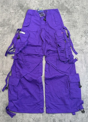 27. Criminal Damage Purple Cargo Parachute Trousers – Size XS – Unisex Y2K, brand: Criminal Damage, condition: New with tags, size: XS / UK 4-6, £19.99, £21.69 includes Buyer Protection