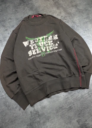 Pull crowneck marron Zara logo brodé couture extérieur - size L, marque: Zara, état: Très bon état, taille: L, 9,00 €, 10,15 € Protection acheteurs incluse