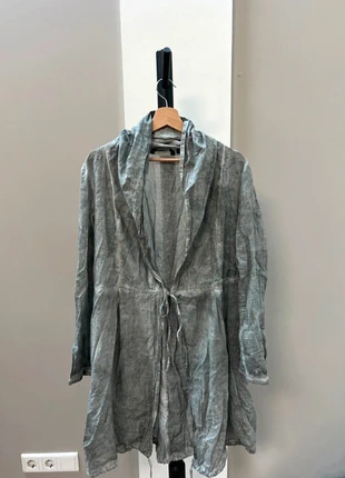 Yaya Collection Gray Cotton Jacket – Modern Avant-Garde Style – Size 44 ., merk: YAYA, staat: Heel goed, maat: XXL / 44 / 16, € 28,00, € 30,10 inclusief Kopersbescherming