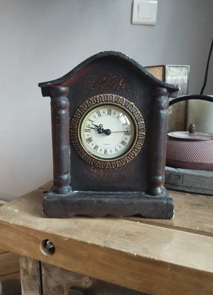 Pendule bois vintage aspect vieilli déco rétro Quartz, marque: Maisons du Monde, état: Très bon état, 25,00 €, 26,95 € Protection acheteurs incluse