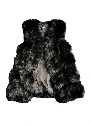 Veste hiver sans manche vintage y2k grunge fourrure synthétique noir, brand: Vintage Dressing, condition: Very good, size: S / 36 / 8, €20.00, €21.70 includes Buyer Protection